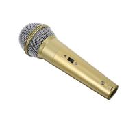 Garneck Modèle de Microphone de Simulation Microphone de Fausses Nouvelles Jouer du Micro Faux microphpne modèle de Microphone simulé faveurs de fête Microphone rétro Faux Plastique Doré