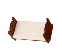 Garneck modèle lit Simple Berceau de Maison de poupée Mini modèle de Simulation Accessoires de décoration de Maisons de poupée Lits Miniatures de lit de Maison de poupée en Bois