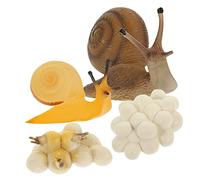 Garneck Modèles Cognitifs D'escargots Réalistes pour Tout-Petits, Kit Éducatif Cycle de Vie Escargot, Jouets Simulant Croissance et Développement Biologique en Plastique Sécuritaire
