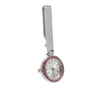 Garneck Montre de Poche infirmière argentée à Clip Pendentif Luminescent pour Personnel Cadran Lumineux Travail de Nuit en métal Zinc 1 PC
