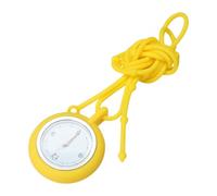 Garneck Montre Infirmière à Quartz Ronde en Silicone Cordelette Jaune, Design Simple et Lecture Facile pour Surveillance Infirmière Quotidienne