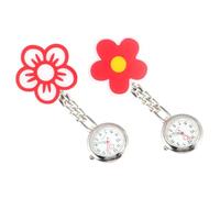 Garneck Montre Infirmière Phosphorescente à Clip De Poche 2 Pièces en Alliage pour Surveillance Infirmière Profession Médicale Usage Quotidien