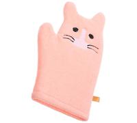 Garneck Moufles De Bain Garçon Fille Douces Et Légères Exfoliantes Pour Garçon Fille Lavables Et Adaptées Aux Bras Et Corps Design Chat Rose Amusant