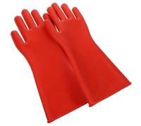 Garneck Moufles Isolants Électriques en Caoutchouc Rouge Haute Tension 12Kv Paire de Moufles de Travail pour Électricien Protection Confortable pour Travaux Intérieurs et Extérieurs