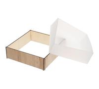 Garneck Moule à Fabriquer Soi-même Carré en Silicone Blanc Réutilisable et Facile à Démouler Conservation des Feuilles et Plantes Décoratives