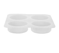 Garneck Moule en Silicone Blanc Antiadhérent pour Savonnette Artisanal Forme Tranches de Facile à Démouler pour Crafts Making
