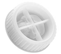 Garneck Moule Silicone Cendrier Crâne Halloween, Résine DIY Décoratif | Flexible, Surface Lisse et Antiadhésive, pour Voiture et Loisirs Créatifs, Blanc, 1 Pièce