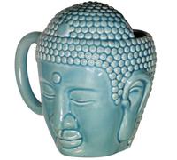 Garneck Mug en Céramique pour Café Latte avec Anse 450ml Bouddha | Forme Tête de Bouddha, 498g, Convient aux Boissons Froides et Chocolat Chaud, Table du Petit Déjeuner