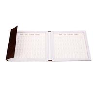 Garneck Nuancier de Vernis à Ongles 120 Couleurs, Livre Présentation Manucure 120 Plaques D'ongles Café, Outil Pratique pour Salon Nail Art et Affichage Gel Ongles