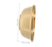 Garneck Objets rituels offrant une tasse bol du temple chinois argent bol richesse Golden