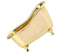 Garneck Organisateur de Maquillage et Abs Or Forme Baignoire Facile à Stocker Boîte de Rangement Compacte et Fonctionnelle Design Créatif pour Bureau et Maison