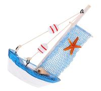 Garneck Ornement De Modèle De Voile Ballons De Bureau Bateau Croisière Guirlande Décoration Mini-modèle Coquillage Flotter Figurine Modèle Rétro Produit Modèle Maison Mer Résine