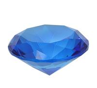 Garneck Ornement Diamant Bleu Artificiel 8X8X5Cm DéCor Cristal En Verre Pour Mariage Maison FêTe Romantique Et Ambiance ÉLéGante