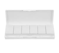 Garneck Palette Vide 6 Compartiments Détachable pour Fards à Paupières Gel Ongles et Peinture Corporelle Plastique Portable Compacte pour Maquillage Aquarelle et Voyage Organisateur