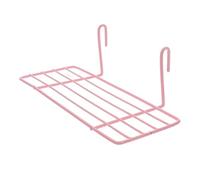 Garneck Panier Rangement Suspendu Fil Métallique Rose Étagère Droite pour Mur Grillage Organisateur de Mur Photo Support de Rangement Empilable pour Salon Chambre et Bureau