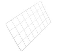 Garneck Panneau Mural en Maille Métallique 40X20 CM pour Photos et Cadres Support de Rangement Décoratif en Fer Léger Gris Clair Grille Murale DIY pour Salon Chambre Bureau