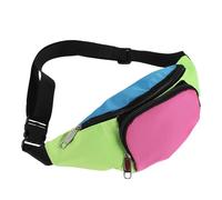 Garneck Paquet Banane Rétro Néon Unisexe D'extérieur, Léger, Ajustable | Tissu Oxford, Compartiments Multiples, Usage Halloween et Aventures Sportives, Format Compact 11,8x5,7x1,2 Pouces