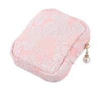 Garneck Paquet Menstruel Pochette Hygiénique Portable Chic et Délicate en Coton et Lin Multifonction Grand Espace de Rangement pour Femmes pour Serviettes et Cosmétiques, pour L'école