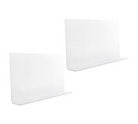 Garneck Pare-éclaboussures de 2pcs en PVC Étanche pour Lavabo et Coin de, Facile à Nettoyer, Protection Anti-Projection d'eau pour Salle de Bain Quotidienne