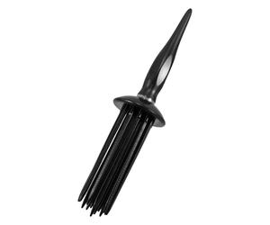 Garneck Peigne à Boucler Noir 2ème Génération, Peigne Coiffant à Effet Vent Antistatique, Outil Professionnel Léger pour Boucles Volumineuses, Compatible Sèche-cheveux et Fer à Friser,