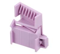 Garneck Peignes Guides de Coupe Violets pour Tondeuse à Cheveux, Accessoires de Remplacement Dents Arrondies, Sabots de Guidage Précis pour Réparation Pointes Fourchues, Compatibles