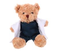 Garneck Peluche Docteur Ours Doux 30 Cm pour Garçon et Filles Peluche Décorative Présent Original Chambre Oreiller Multifonction Médicale