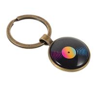 Garneck Pendentif Disque Vinyle Pour Sac à Main Porte-clés Musical Breloque De Clé Rétro Bijou De Porte-clés Pour