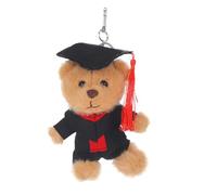 Garneck Pendentif Peluches Géantes Animal En Peluche Mini Ours De Remise Des Diplômes Décoration à Accrocher Au Ours En Peluche De Remise Des Diplômes Jouets Farci Stylo Brown Coton Pp