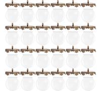 Garneck Pendentifs Boules en Verre Vide 0.98 Pouces Bases 10 Pièces pour Création Bijoux Présents de Noël et Bricolage
