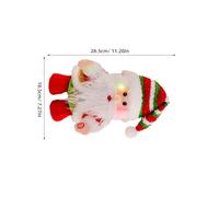 Garneck Père Noël Musical Lumineux avec Musique pour Fêtes de Noël Décoration Interactive Électrique sans Pile Présent Festif Hiver pour Garçon Fille et Réunions