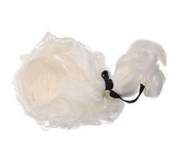 Garneck Perruque de Jugement Fibre Synthétique pour Costume de Magistrat Wig de Performance Scénique pour Avocat et Cosplay Fixation Confortable et Ajustable pour Hommes et Femmes