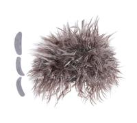 Garneck Perruque Folle avec Barbe et Sourcils Adhésifs Costume pour Garçon Fille et Adultes Perruque Marron Réaliste pour Cosplay et Fête Halloween