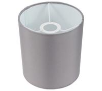 Garneck Petit Abat-jour Cylindrique Tissu Gris Moderne et Décoratif pour Lampe de Table Murale et Plafond Diffuseur de Lumière Doux pour Salon et Chambre