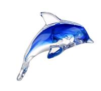 Garneck Petit Dauphin Décoratif Émail Ornement De Dauphin pour Décoration Artisanale Figurine Animaux Marins