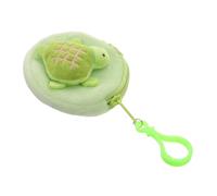 Garneck Petit Porte-Monnaie Peluche Tortue à Suspendre, Petite Pochette en Peluche Verte, Porte-clés Multifonction, Paquet De Rangement pour Pièces pour Femmes Et Étudiants