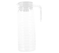 Garneck Pichet à Boisson PC Résistant pour Réfrigérateur Cruche Transparente Épaissie pour Jus et Eau Design Portable pour Maison et Hôtel
