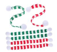 Garneck Pièces Mini écharpe de Noël Couvre-Bouteilles de vin de noël Mini Bouteilles d'alcool Mignonette Decoration Sapin de Noel Décor de Salle à Manger Ornement de fête de noël