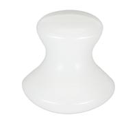Garneck Pierre de Massage Masseur de Pierre en Verre Blanc Forme Champignon Améliorant la Circulation Mobilité pour Visage Soin Spa