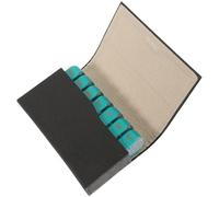 Garneck Pilulier Semainier Portable 21 Compartiments Mini Étui à Remède Noir, Organisateur de Voyages Compact Solide sans Odeur, Rangement Hebdomadaire pour Santé et Déplacements