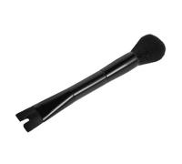 Garneck Pinceau Contour Double Embout Noir pour Maquillage du Nez, Brosse en Nylon et Plastique, Précision Haute pour Contour du Visage, pour Femmes