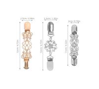 Garneck Pinces à Châle Vintage En Alliage Avec Pierres Brillantes Pour Femme, Clips De Fixation Pour Pull Et Cardigan, Ensemble De 4 Pièces, Accessoires Polyvalents Pour Tenue Élégante