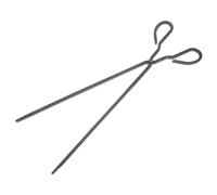 Garneck Pinces à Feu Longues en Fer 50 Cm Robustes Pince à Charbon D'extérieur Multifonction pour Feu de Bois Barbecue Camping Foyer Kit Outil Cheminée