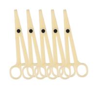 Garneck Pinces en Plastique pour Piercing Corporel 5pcs Beige, Action de Perforation Douce et Solide, Adaptées pour Langue et Sourcils, Usage Professionnel