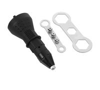 Garneck Pistolet à Rivets Électrique sans Fil Noir, Adaptateur pour Écrous, Compatible Perceuses 12-36v, Outil Manuel pour Insérer Écrous, Accessoire Machine-outil Électrique