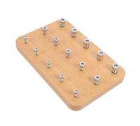 Garneck Planche à Vis Bois pour Réhabilitation des Doigts Outil pour Coordination Œil Main Design Ergonomique pour Centres de Réhabilitation et Utilisation à