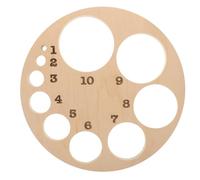 Garneck Planches de dilatation cervicale en bois, planche en bois pour position fœtale, modèle creux, montre clairement les changements cervicaux, pour étudiants et cours de préparation à