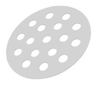 Garneck Plaque à Charbon Ronde en Fer de Remplacement pour Barbecue | Grille de Feu 155mm, Support Stable du Charbon, pour Charbon de Bois et Cheminée