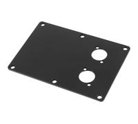 Garneck Plaque de Bornier en Plastique Noir pour Haut-parleur, Connexion Stable et Installation Facile, Adaptée aux Équipements Audio pour Salles de Conférence et Performances sur Scène