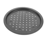 Garneck Plaque de Cuisson Perforée en Acier Carbone Noir, Antiadhésive et Robuste, pour Pizza et Crêpe à Usage Domestique