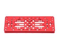 Garneck Plaque de Montage à Rouge 220Mm pour Rail de Télescope Plaque de Base pour Trépied Équatorial Accessoire Astrophotographie Résistant aux Intempéries Visserie Incluse